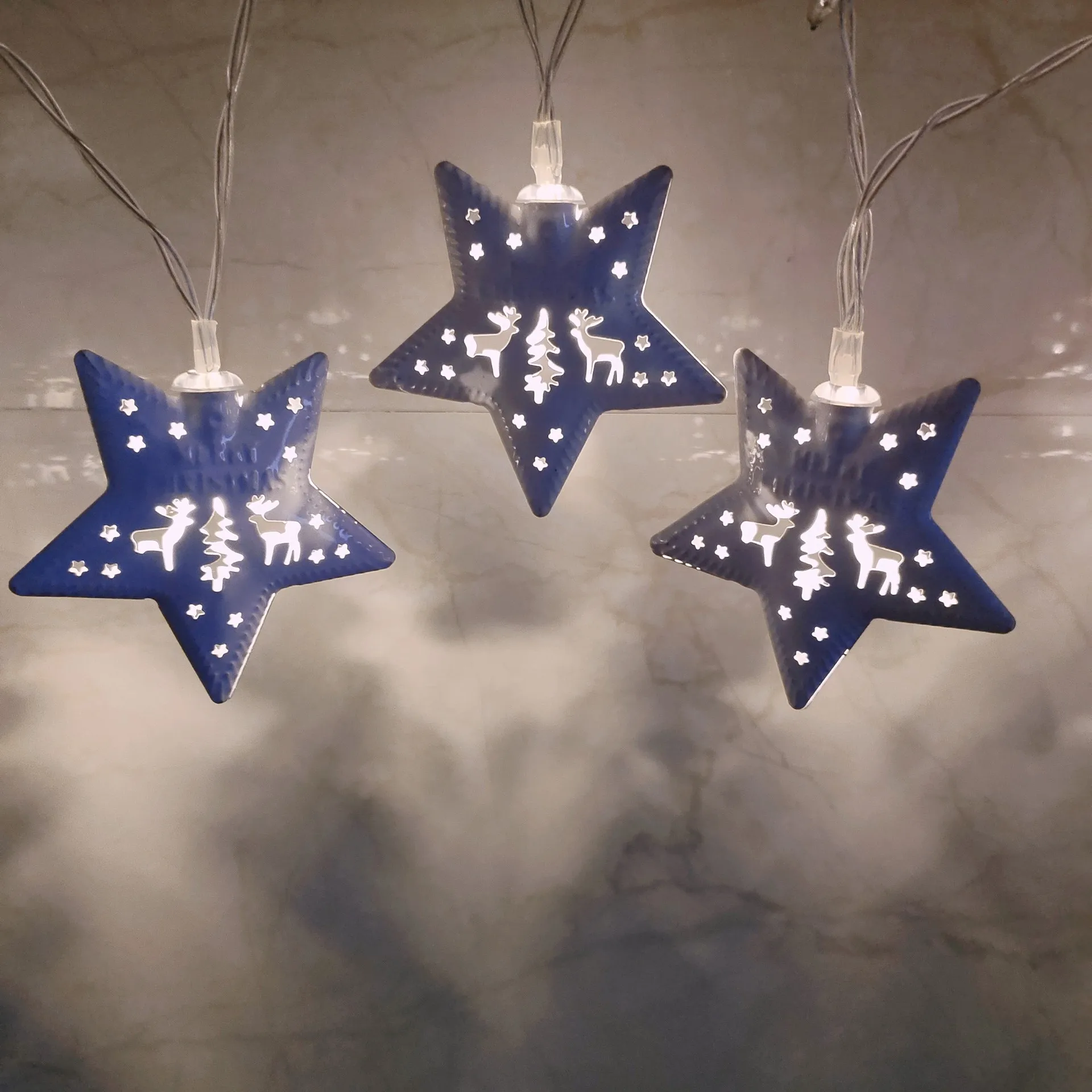 

Led five pointed NIGHT LIGHT sky star decoration small colored lamp