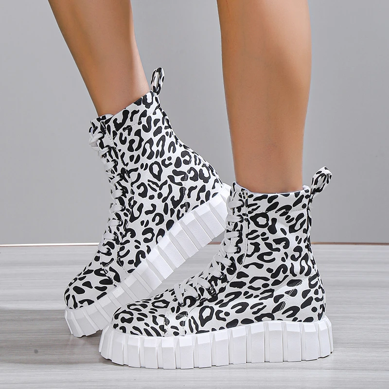 Winter Leopard Print Shoes Women's Winter Shoes 2022 Leopard Print