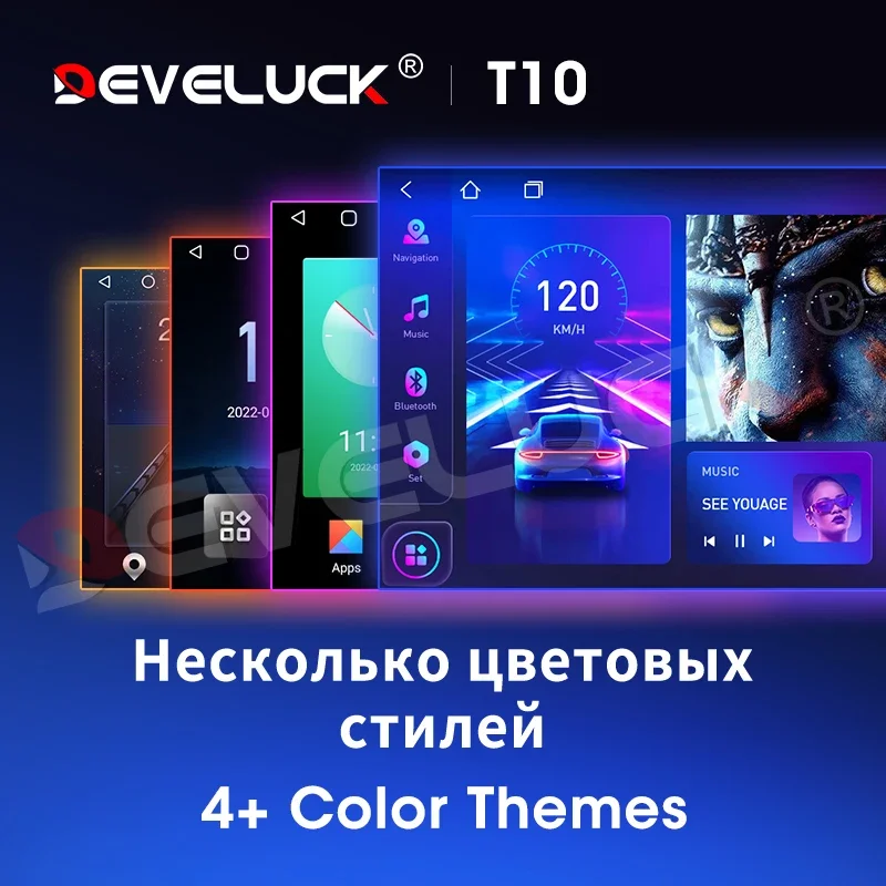 ڵ  Ƽ̵  ÷̾, ȵ̵ 2 din,   2015-2021, LADA Largus 2021, ̼ GPS ī÷ DVD