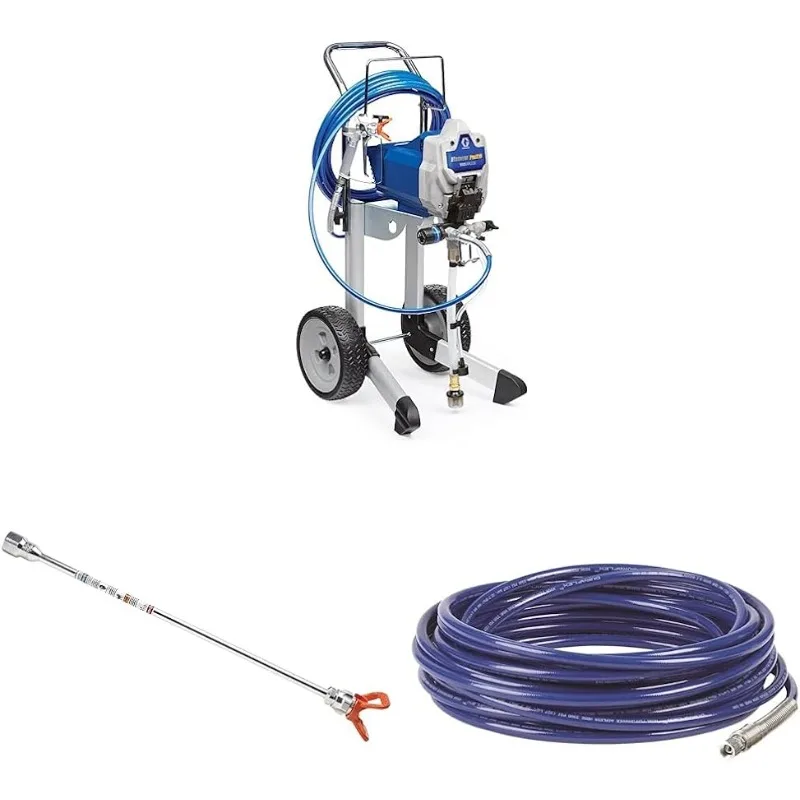 

Graco 17G180 Magnum ProX19 Cart Paint Sprayer, Blue & White & 243041 Magnum 15-Inch Tip Extension, 50-Foot