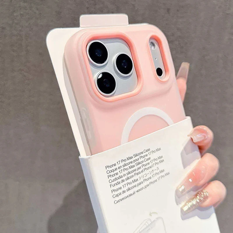 รูปสินค้า เคสแม่เหล็ก 2 in 1 สีลูกกวาด สุดหรู สำหรับ iPhone 17 Air 16 15 14 13 12 11 Pro Max Plus รองรับ Magsafe
