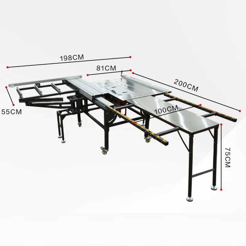 New Sliding Table Saw Woodworking Saw Table WJS600B Cutting All-in-one Machine Dedicated Precision Workbench Bracket