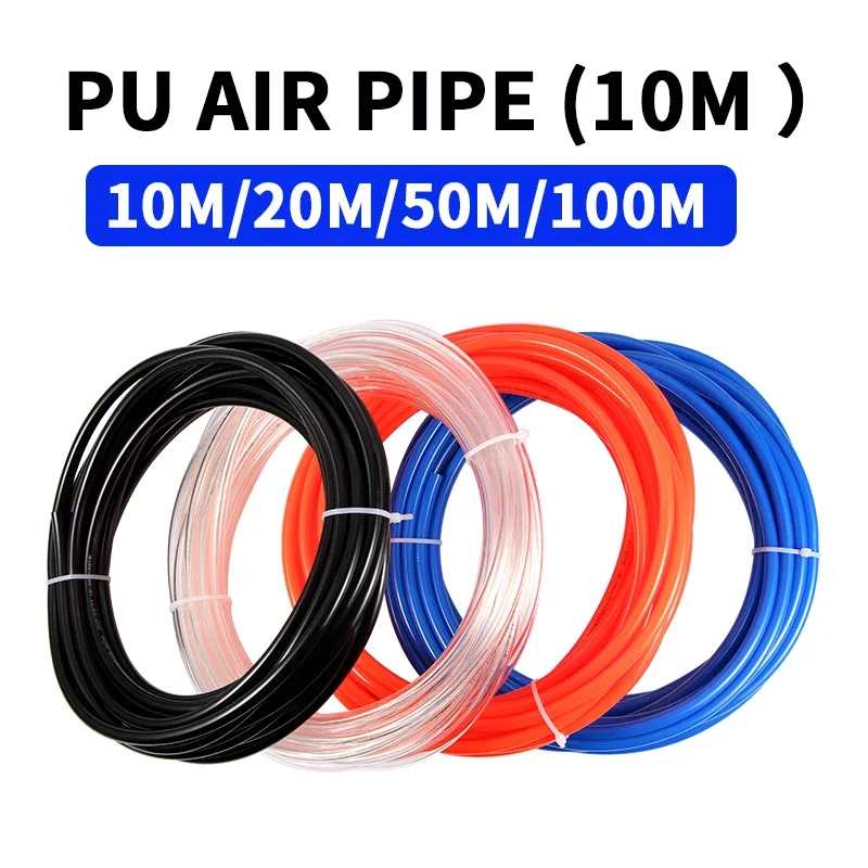 Tubo Pneumático para o Compressor Tubulação do Poliuretano Mangueira Componente do ar Linha da Tubulação mm mm mm 10 mm 12 mm 10m 20m 50m 100m
