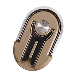 Universal 360° Rotating Phone Ring Holder and Car Mount (Gold)