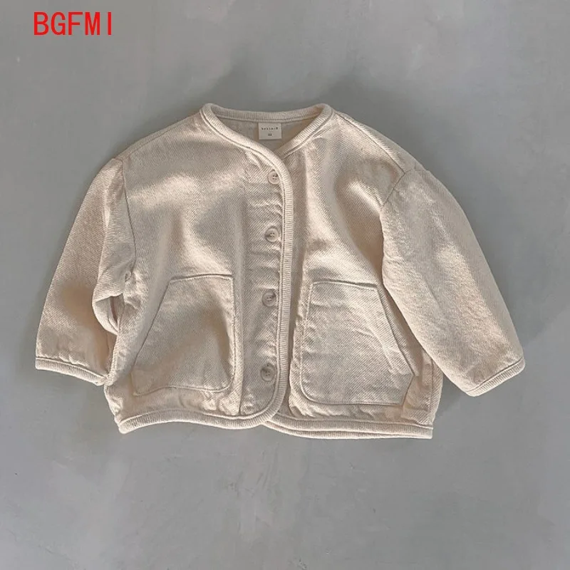 Kids Jackets Kids Coats Korean Fashion Baby Boy Girl Cotton Denim 2-7Y