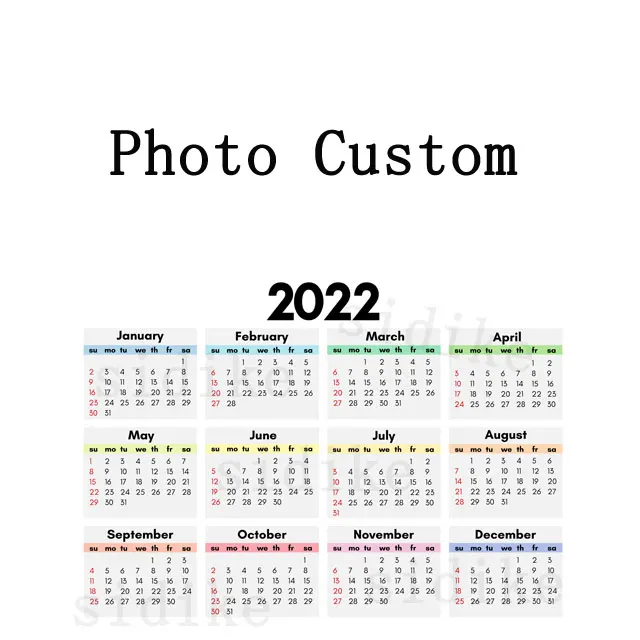 2024 Calendar Canvas Painting Custom Photo Personalized Gift Pictures  Calendar Posters and Prints Family Warm Home Decoration