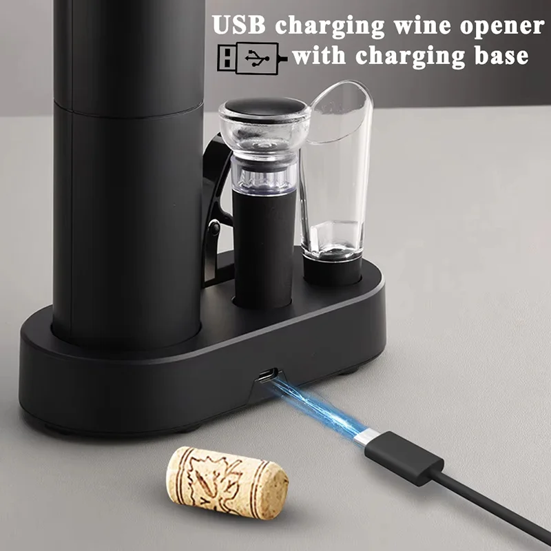 Xiaomi Electric Wine Bottle Opener 5 in 1 Automatic Wine Bottle Opener for Wine Lovers Gift Home Kitchen Party Bar Wedding - Image 4