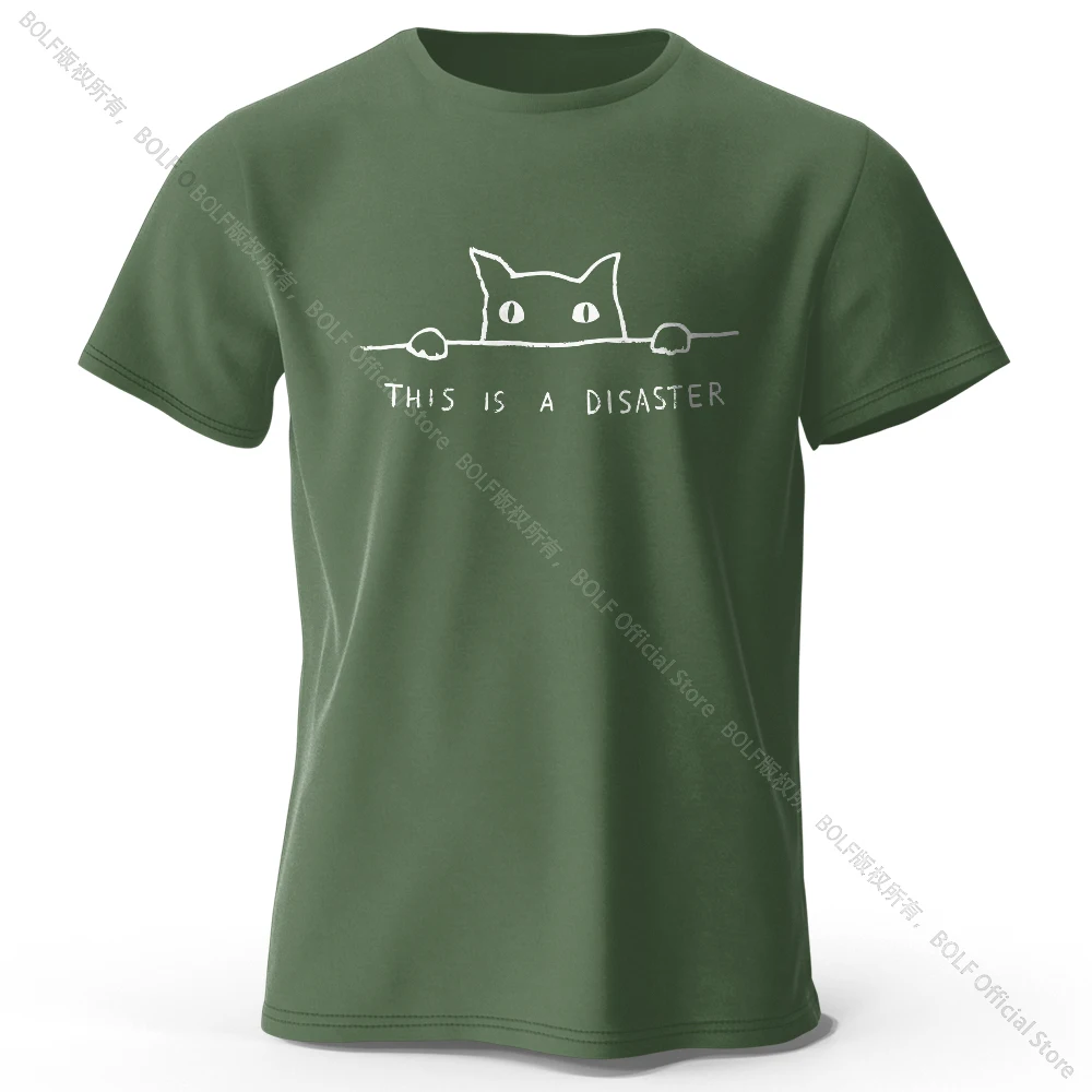 Elegant Minimalist Cat Line Art 100% Cotton Unisex Tee - Soft, Breathable Round Neck Short Sleeve