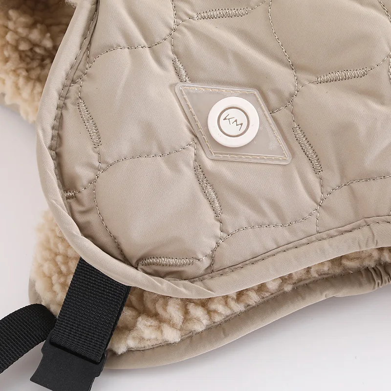 Outdoor Ski Earflap Unisex Trapper Aviator Earflap  Snowboarding Cycling  Winter Warm Hat Ear Protection for Plush Windproof Cap