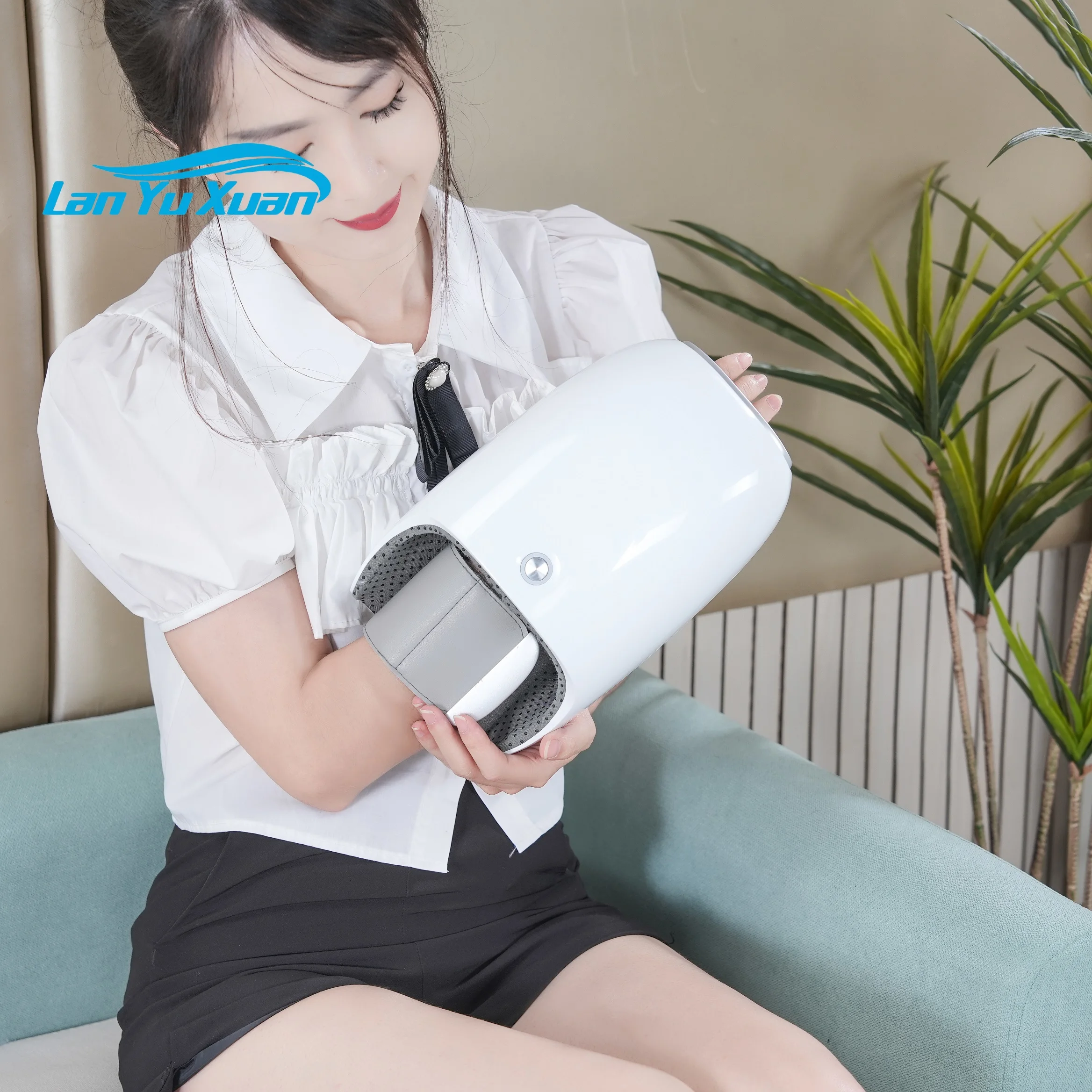 Healthpal-Masajeador De mano y muñeca, terapia eléctrica De refrigeración y calefacción, vibrador, acupresión, usable, Palma