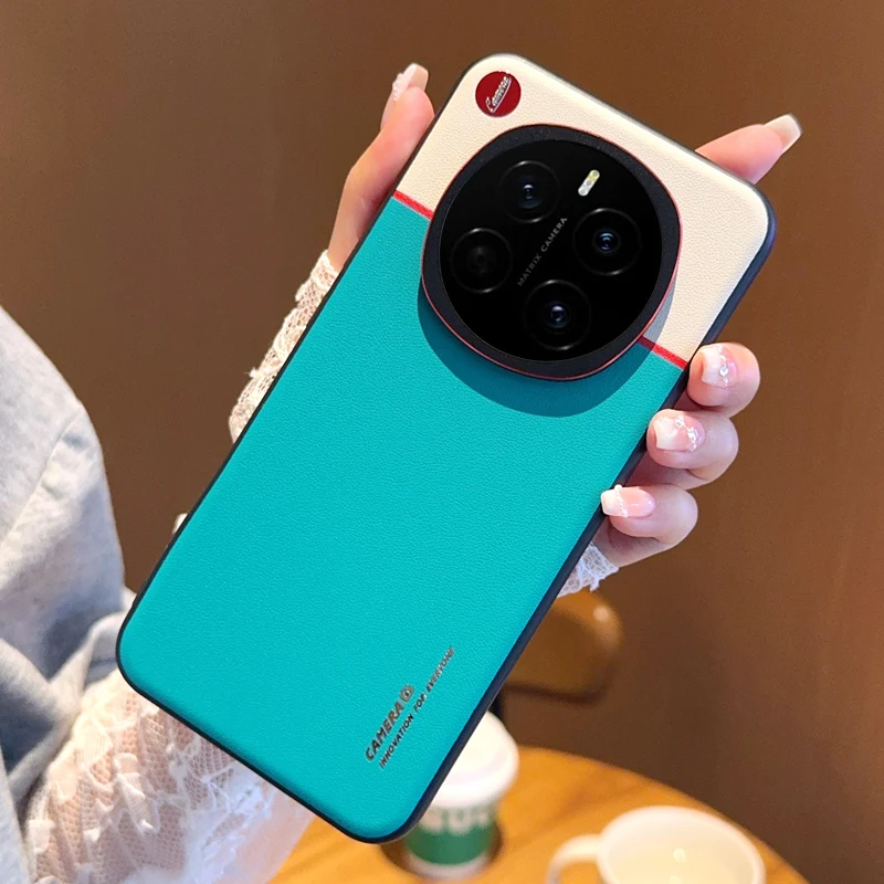 Color-Block Textured Anti-Oxidation Drop-Resistant Phone Case