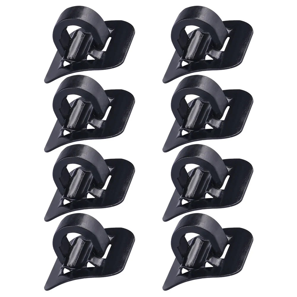 

8 Sets of Shifter Cable Buckle Alloy Housing Clip Guide with Adhesive Seat for Bike