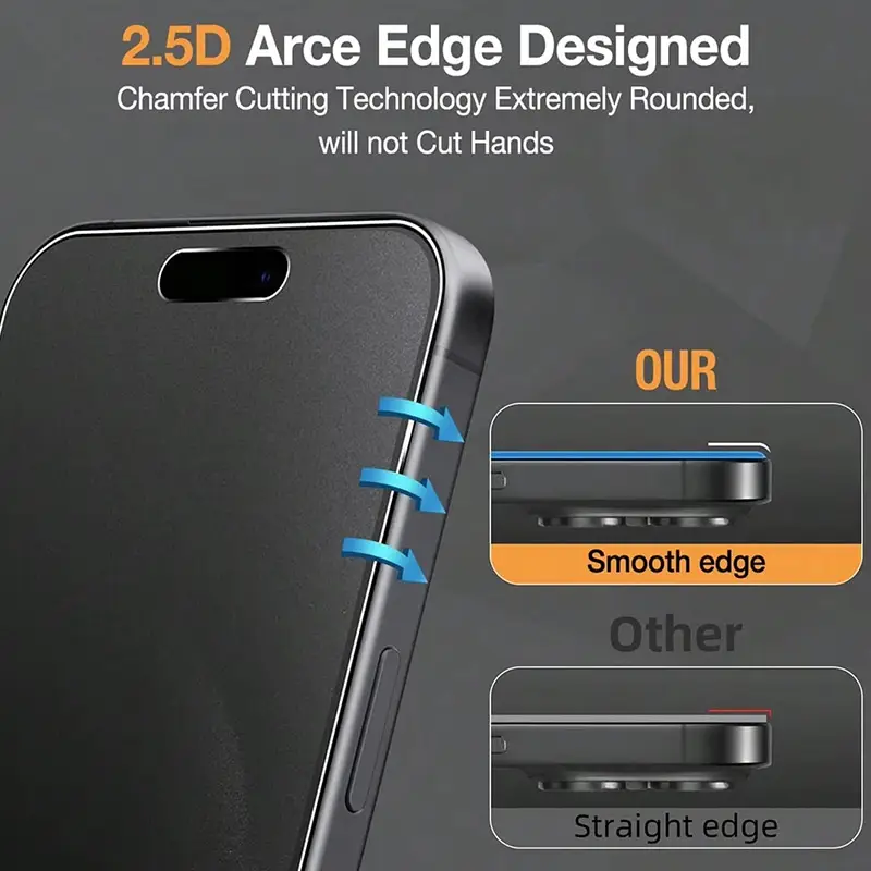 Matte Privacy Screen Protector For iPhone 17 Pro Max Air 16 14 15 13 11 12 18 Pro Max 7 8 Plus XR XS X SE 2 3 Soft Ceramic Film - Image 3