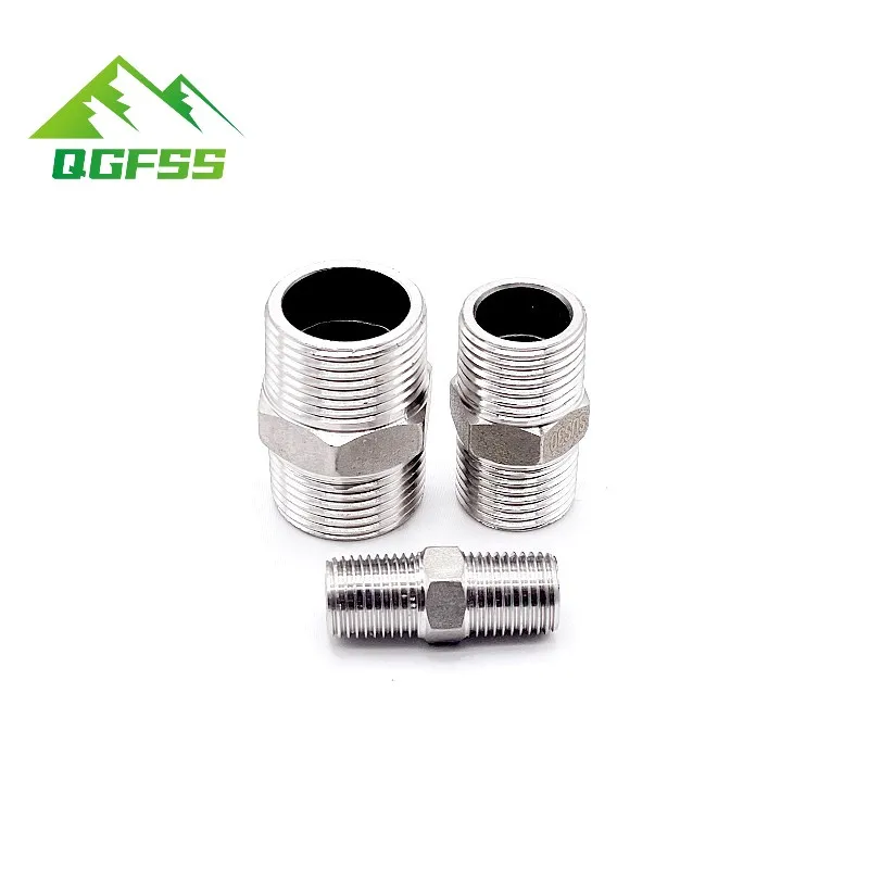 1/8 1/4 3/8 1/2 3/4 1" Male Thread Hex Nipple Union 304 Stainless Pipe Fitting pipe fitting