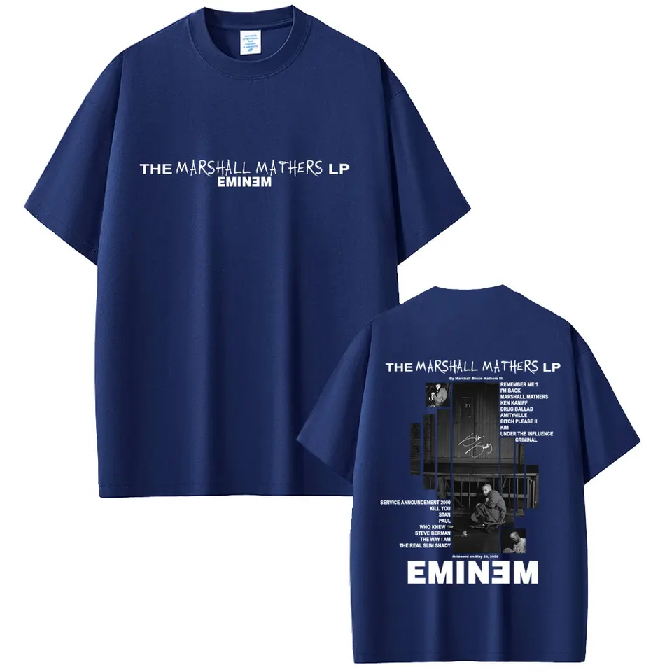 Rapper Eminem 2000 Album Graphic T-shirt Men Women Clothing Hip