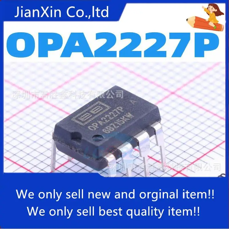 

10pcs 100% orginal new OPA2227P OPA2227PA OPA2227 Dual op amp IC DIP-8