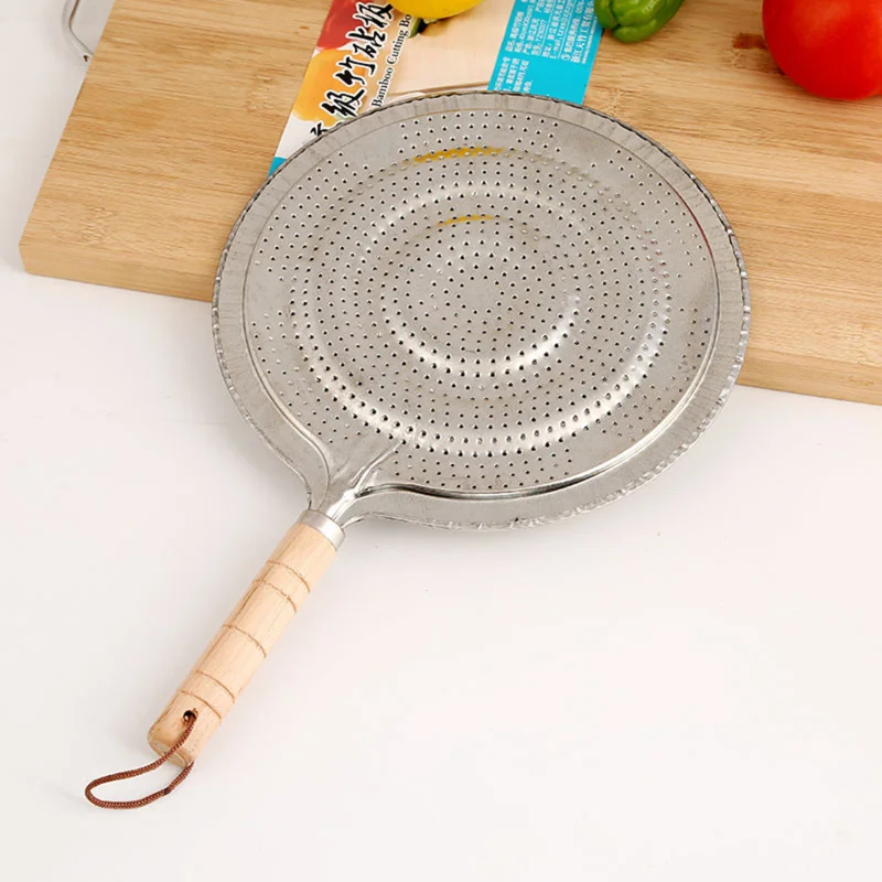 Metal 21cm Cook Ring Wooden Handle Household Supply Kitchen Utensils