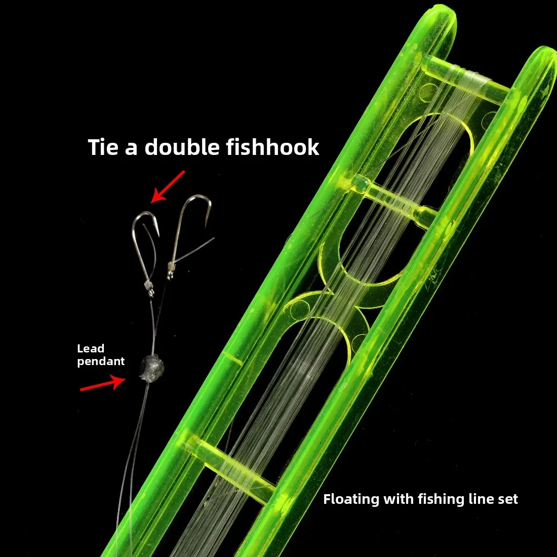 Shallow Water Floating Line Group Floating Fishing Line Fishhook Beginner Hand Rod Accessories Vertical Fish Floating Outdoor - 4