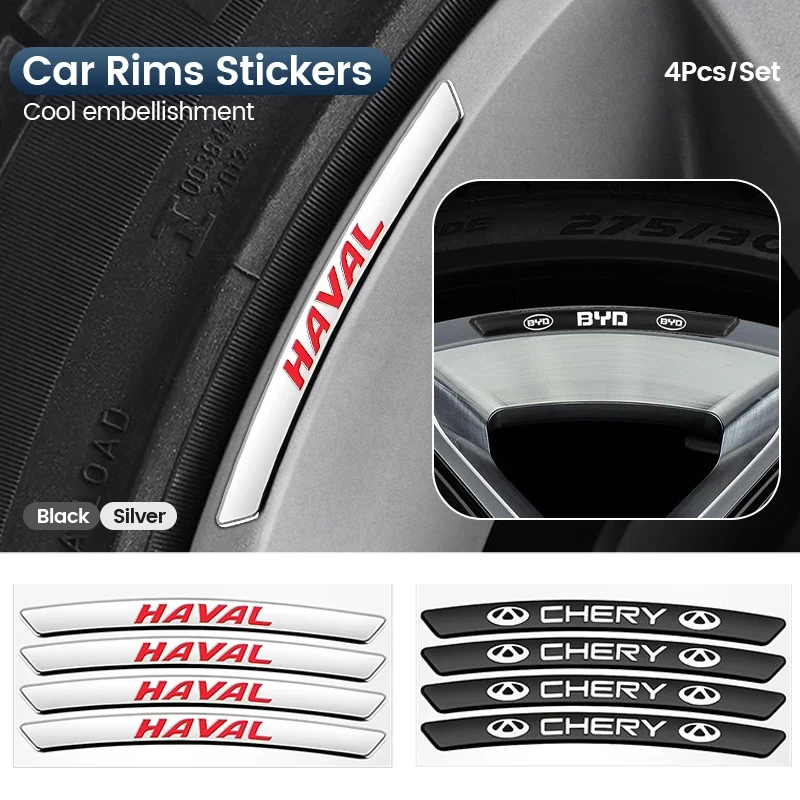 Car Styling Hub Tire Rim Sticker Wheel Decalcomanie Emblem Accessori Per Peugeot 107 206 208 308 307 207 3008 2008 407 508 Sw Cc