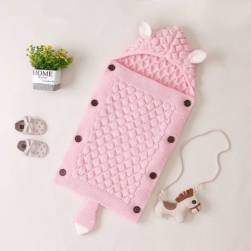 Cotton Muslin Blanket Cotton Blanket Swaddle Blanket Cotton Swaddle Cotton Gauze Blanket Cotton Knit Blanket Knit Blanket Baby Winter Swaddle Wrap Blankets Knitted Toddler Infant Baby Swaddle Kids Warm Stroller Crib Envelope Newborn Blankets