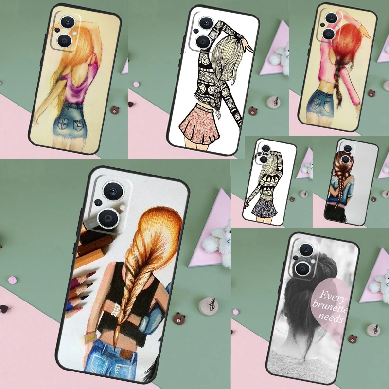 Ogni Bruna Ha Bisogno Di Una Cover Posteriore Bionda Per Oppo Reno 8 7 6 Lite 2Z 5 4 Z 8T Oppo Find X5 X6 Pro X2 X3 Lite Neo