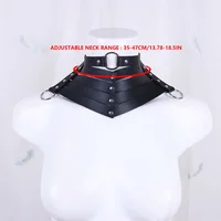 Noir Sexy à la mode Rock gothique collier colliers bijoux gothique en cuir ceinture Rivets Harajuku Punk collier ras du cou pour les femmes cadeau 6