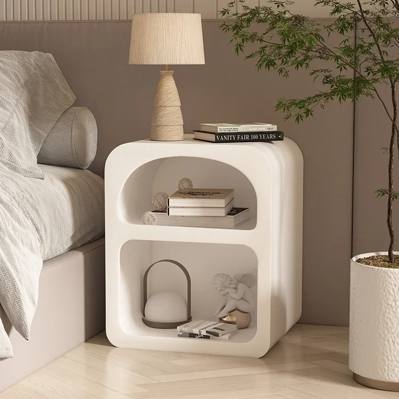 

Italian Nightstands Bedroom White Organizers Simple Bedside Table Center Makeup Small Nachttisch Home Furniture