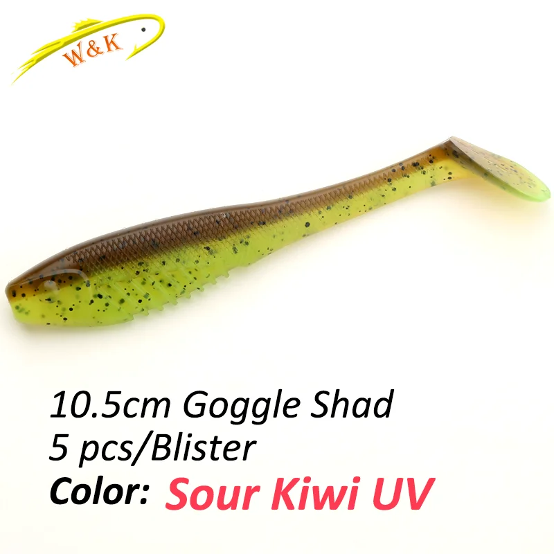 U-Shad 16-Piece 4 Inch Paddle Tail Swimbait Kit - Scented Soft Fishing Lures For Bass, Walleye, Trout