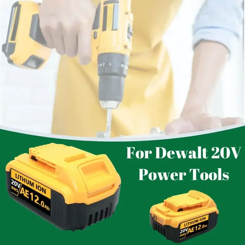 

Оригинальный литиевый сменный аккумулятор 12000 мАч DCB200 20 в для Dewalt 18 в DCB184 DCB200 DCB182 DCB180 DCB181 DCB182 DCB201 DCB206