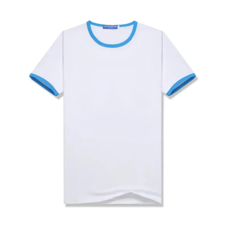 DIY Custom Your LOGO Image Polyester Tees Summer Raglan Short Sleeve Tops Adult Kids Blank White T-shirt Family Matching Outfits 3