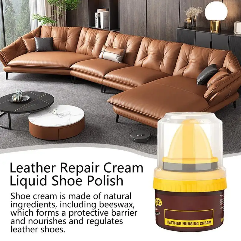 Leather Repair Cream Mild Shoe Care Cream Fade-Resistant Leather Repair Shoe Polish To Restore Color For Sofas Furniture