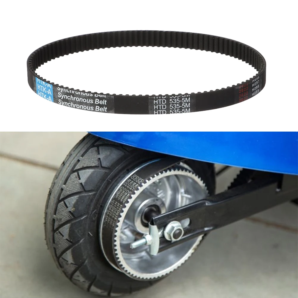 

HTD 535-5M-15 Rubber Drive Belt For 8 Inch Electric Bike Scooter Transmission with Brush Belt Scooter Parts Accessories