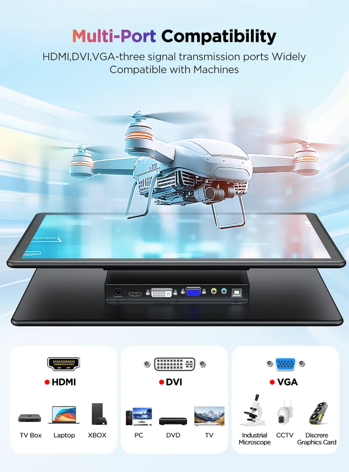 UPERFECT onitor Portatile Touchscreen da 18,5 Pollici 120Hz Display