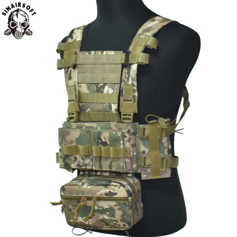 

MK3 Tactical Chest Rig Modular Lightweight Hunting Vest Set Wargame Outdoor Military Combat Chest Vest with Magazine Pouch