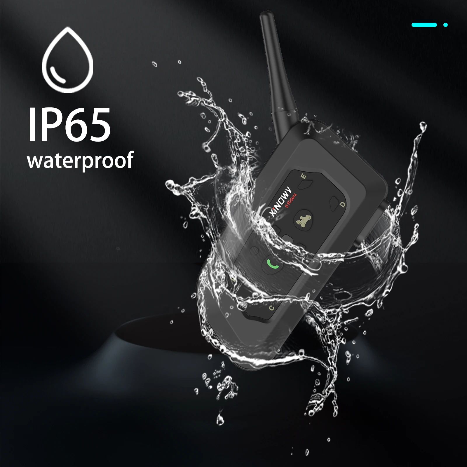 Xinowy-オートバイ用ヘルメットヘッドセット,防水v6 pro,type-c