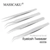 MASSCAKU Eyelash Tweezer Pinzas Pestañas Magnetic lashes Professional Eyelashes Women Make-up lash Kit Coating Makeup Tools 1