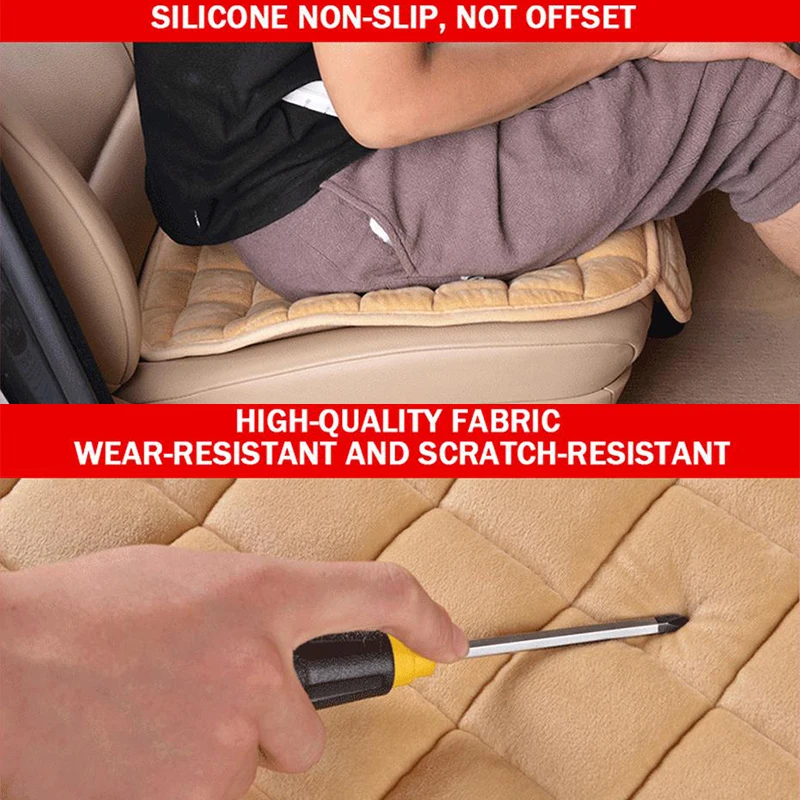 Car Seat Cover Winter Warm Seat Cushion Anti Slip Universal Front Chair Seat Breathable Pad for Vehicle Auto Car Seat Protector