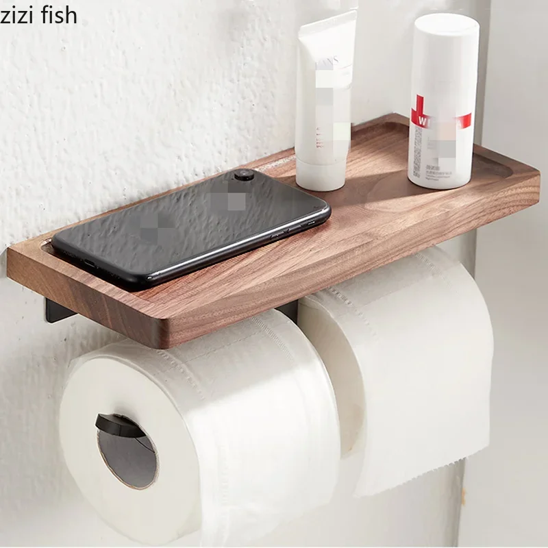 Paper Towel Tissue Toilet Paper Holder Rack Wall-mounted