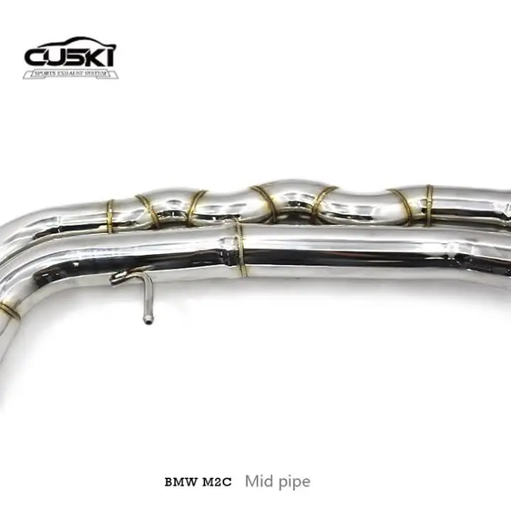 Высококачественная средняя труба для BMW M2C M3 M4 F80 F82 F83 F8X S55 3 0 T 2014-2019 выхлопная