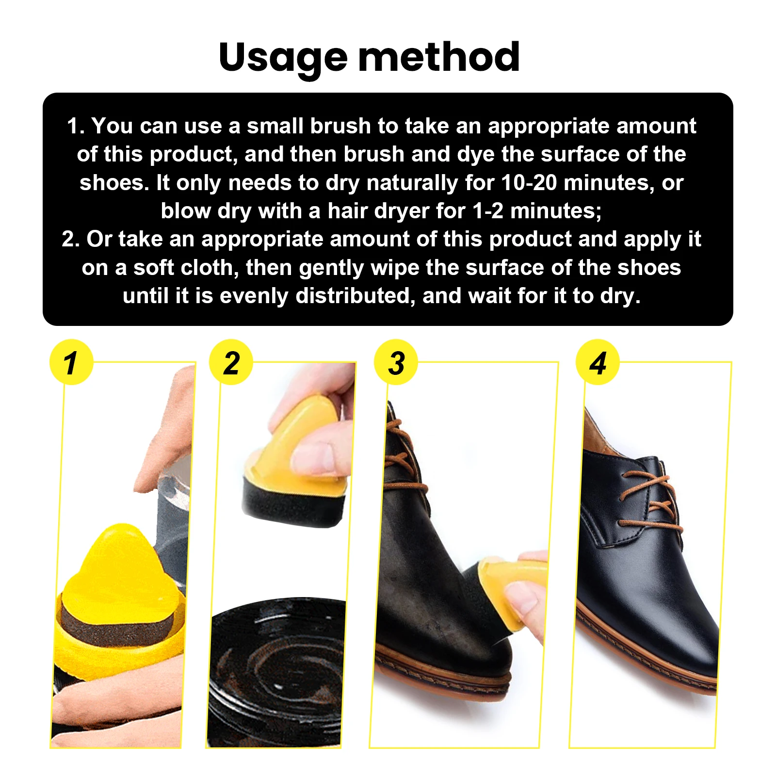 Leather Care Polish Wax Cream for Shoes and Furniture