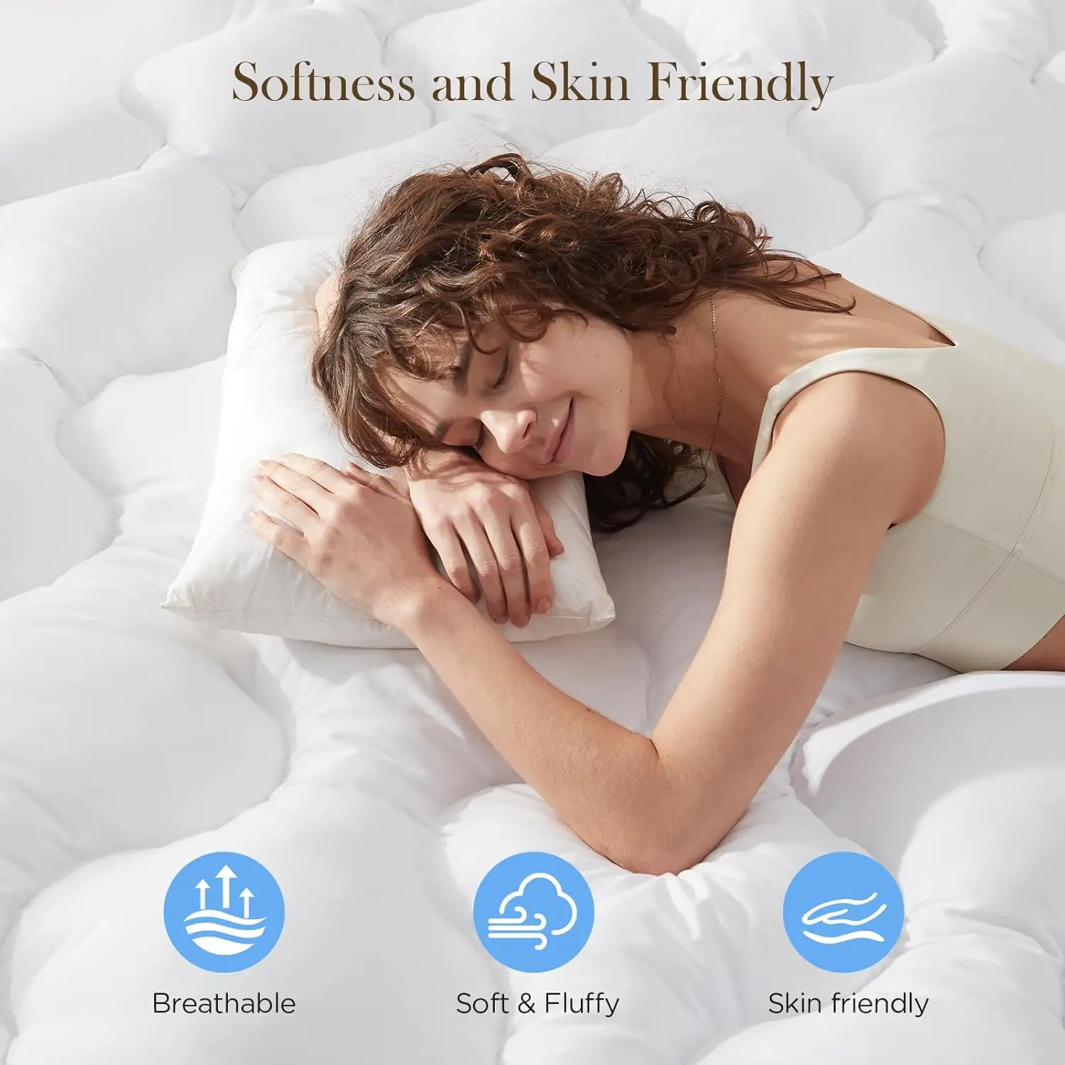 Queen 3-Inch Memory Foam Mattress Topper – Back Pain Relief 5