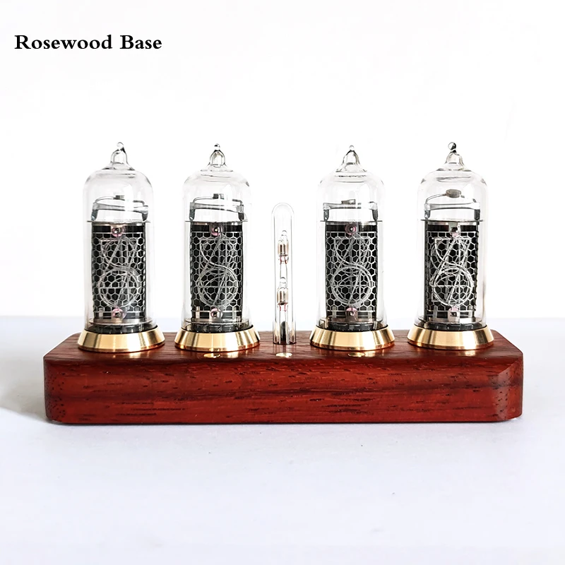 Glow tube bluetooth clock former Soviet Union IN14 glow tube clock digital solid wood desk alarm gift plug-in