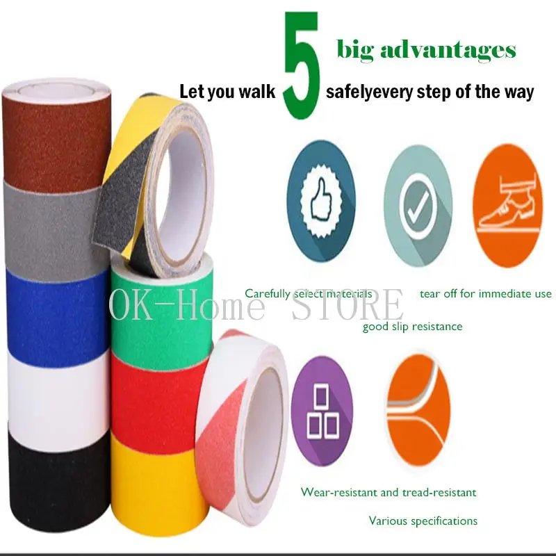 

10M*25 Can Be Used for Car Anti-Slip Tape Grip Friction Reinforced Waterproof Composite Foam Tape 1M 5M 10M Car Interior Stairs