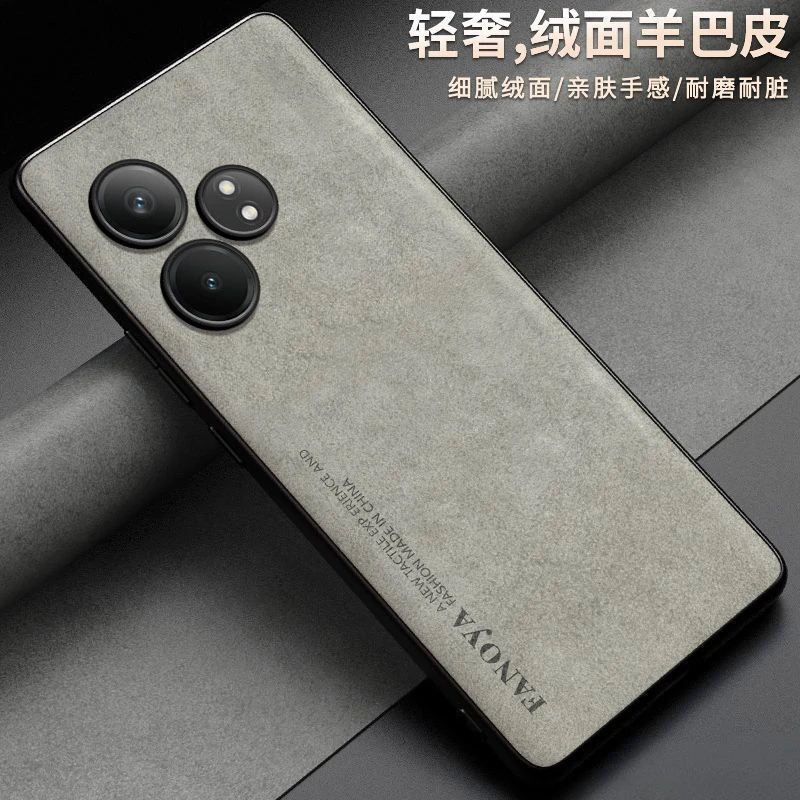 Luxurious Leather Matte Skin-Friendly Shockproof Bumper Back Cover