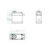 Gxservo All Metal High Speed Coreless Servo 32KG 40KG 45K High Torque Waterproof IPX8 For RC Xmaxx Crawler Robot Parts 5