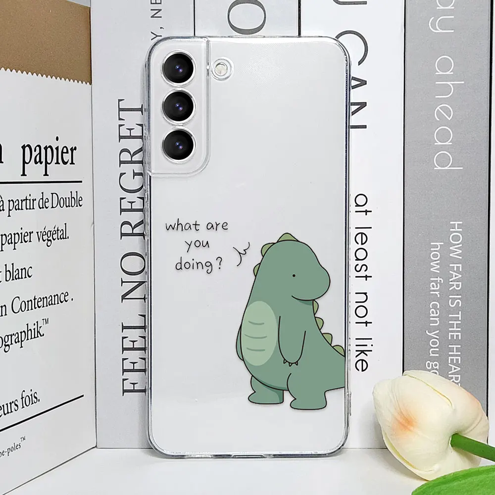 Cute Green Pink Dinosaur Couple Phone Case for Samsung Galaxy S25 S24 S23 S22 S21 Ultra Plus FE clear Soft Covers Paired Fundas 2 Cute Green Pink Dinosaur Couple Phone Case for Samsung Galaxy S25 S24 S23 S22 S21 Ultra Plus FE clear Soft Covers Paired Fundas – Bild 2