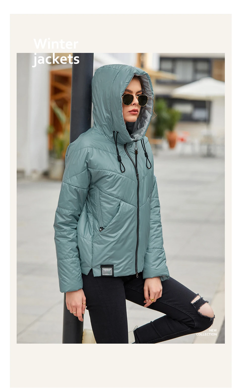 puffer coat with hood HaiLuoZi  New Women's Fashion Jacket Windproof Warm Big Pockets Spring Coat High Quality Brand Female Hooded Zipper Parkas 7817 puffer coat with hood