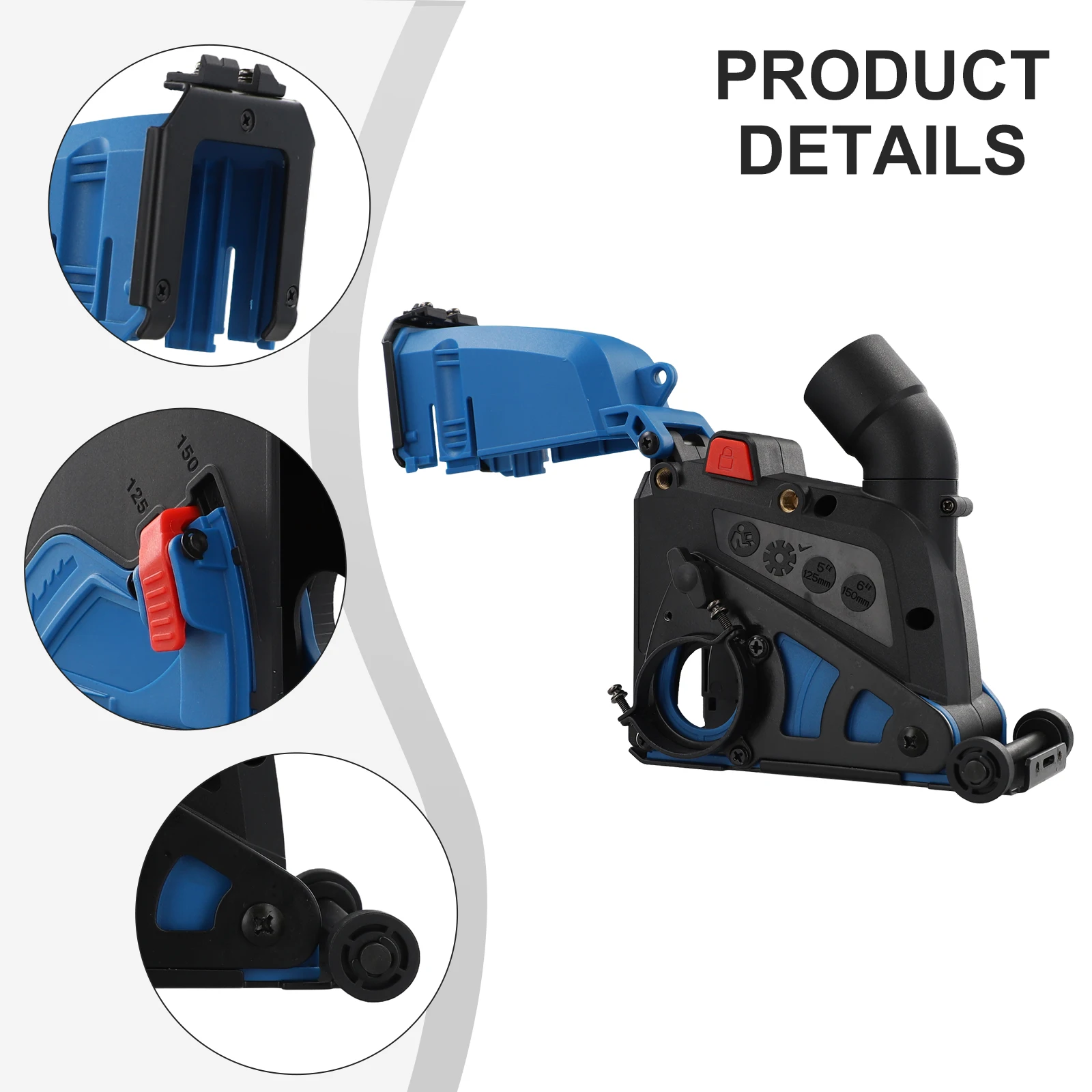 

Jaw Diameter Angle Grinder Dust Collection Dust Cover Collector Grinder Dust Cover Grinding Buckle Design