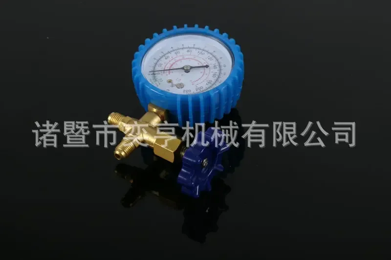 CT-466 High Low Pressure Single Gauge Valve with Snow Refrigerant Refrigerant Pressure Gauge Air Conditioning Filling Equipment