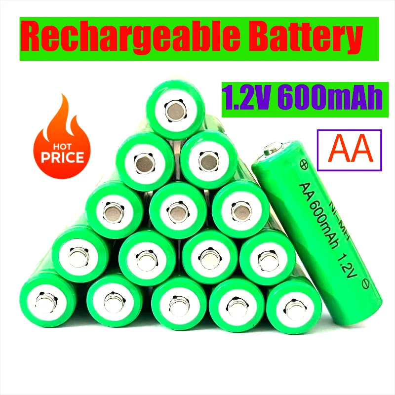 AA 1.2V 600mAh NI-MH Rechargeable Battery for Camera Microphone Flashlight Remote Control MP3/MP4 Player Electric Shaver 1